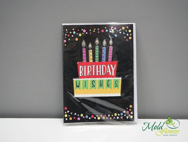 Greeting Card with Envelope "Birthday Wishes" photo